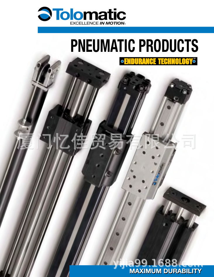 美国原装TOLOMATIC气缸 双购电缆气缸 双联线气缸 单作用电缆气缸