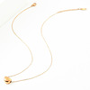 Fashionable golden necklace with letters, Korean style, English letters, pink gold, does not fade, wholesale