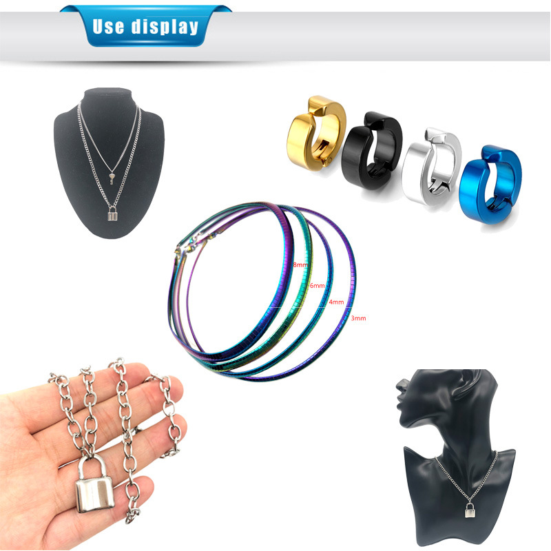 Láser letras logo accesorios la joyería acero inoxidable pulsera collar cola ca na placa pendientes diy pulido