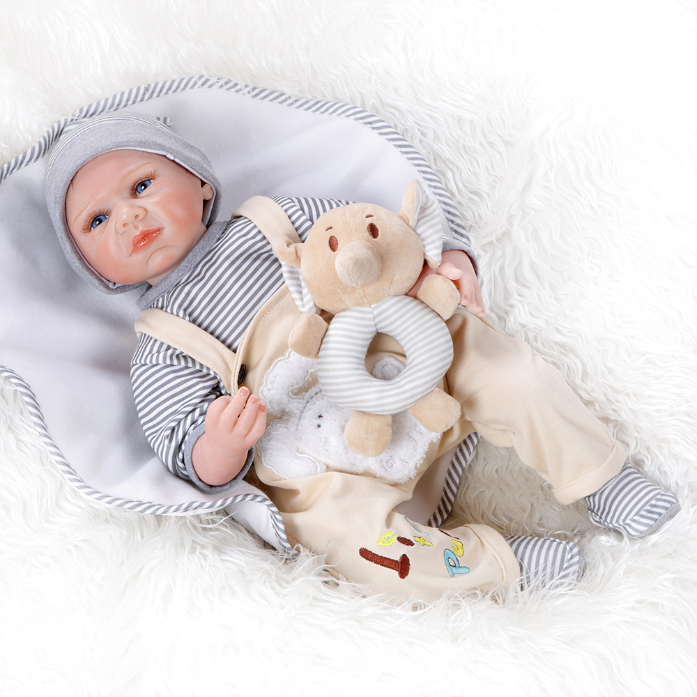 50CM Nueva simulación Linda muñeca renacida bebé muñeca transfronteriza Venta caliente nicho suministro