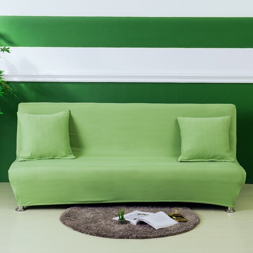 Cross-border solid color stretch sofa bed cover without armrests stretch sofa bed cover all-inclusive folding sofa bed cover