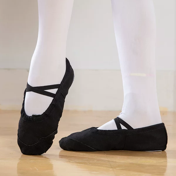 Dance shoes girls ballet dance cat claw shoes little children canvas soft-soled women's wear-resistant practice shoes Chinese dance shoes