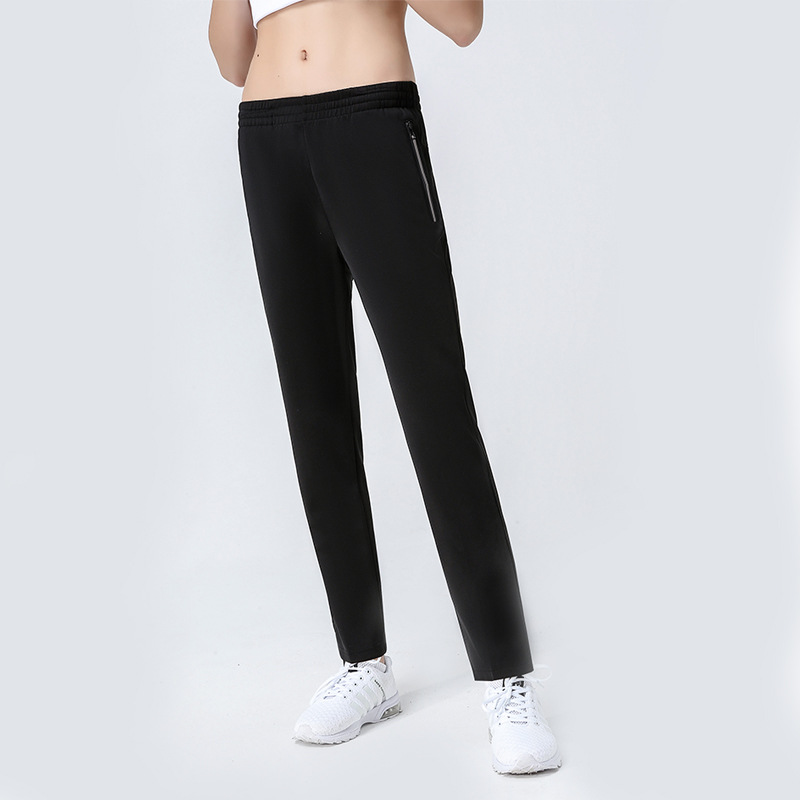 Spring and Autumn Men's and Women's Sports Pants with Custom Logo, Breathable Outdoor Straight-Leg Solid Color Casual Pants Wholesale, Sports Trend