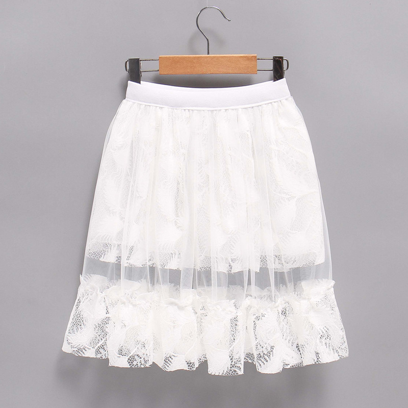 Children's New Middle-Size Girls' Semi-Body Skirt with 100 Folds Waist Skirt 2021 New Trendy Dresses for Girls