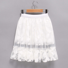 Children's New Middle-Size Girls' Semi-Body Skirt with 100 Folds Waist Skirt 2021 New Trendy Dresses for Girls