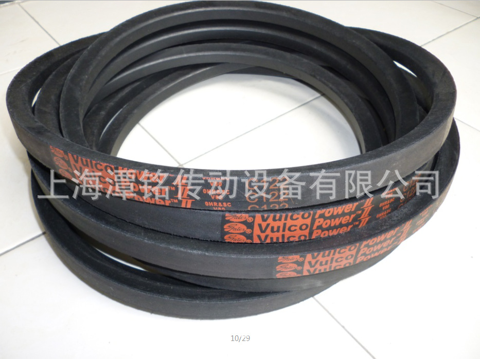 长期供应盖茨三角带、gates vulco powerV80红色商标不带齿三角带