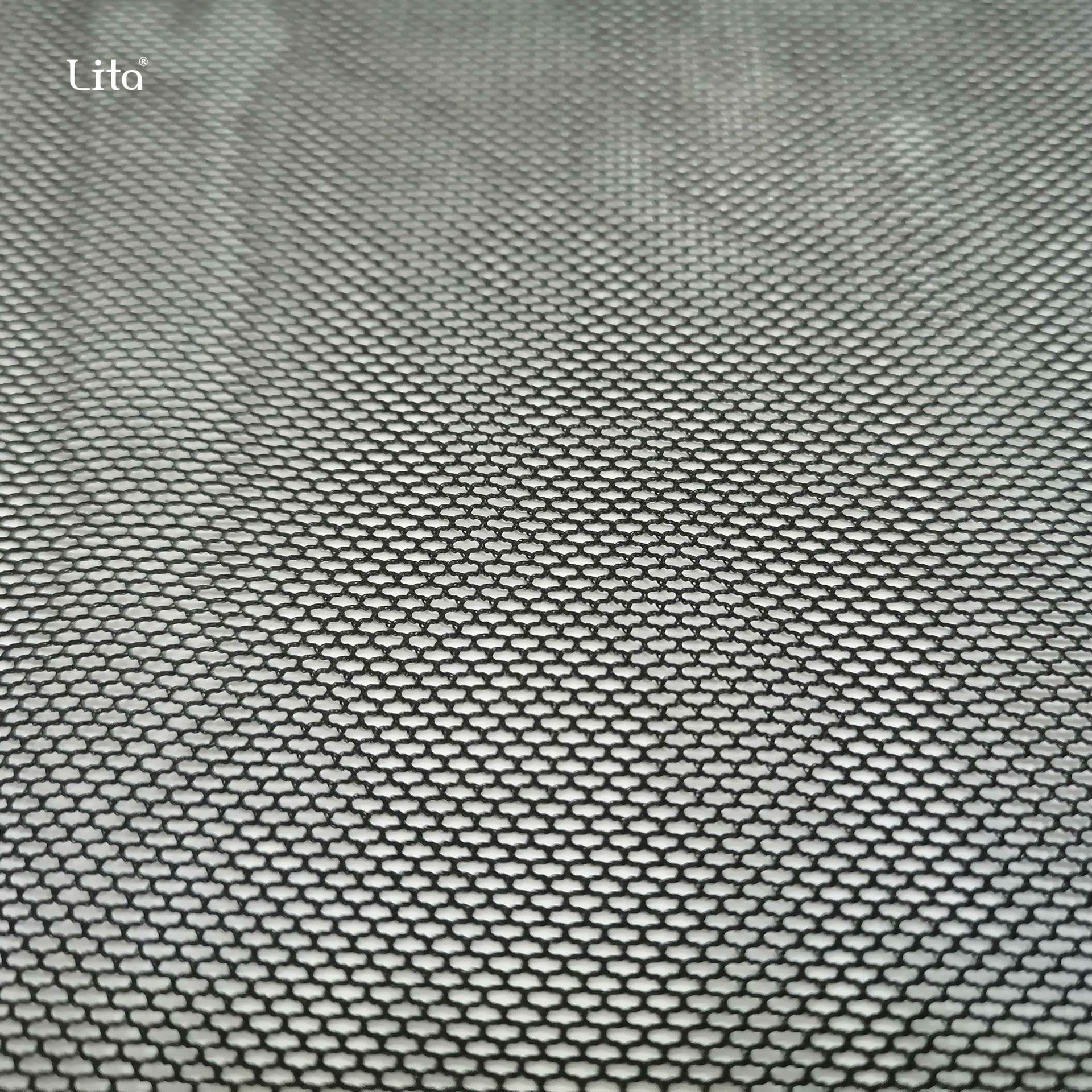 6474/6430/6420锦纶涤纶四梳无弹砖块网布40D六角网眼布绣花底布