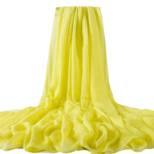 Summer new model simulated silk scarf for women sun protection shawl candy color beach towel solid color silk scarf long style manufacturer wholesale
