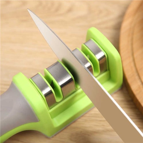 New Yangjiang factory direct sales tungsten steel kitchen knife handheld household sharpening stone kitchen three-stage rapid knife sharpener