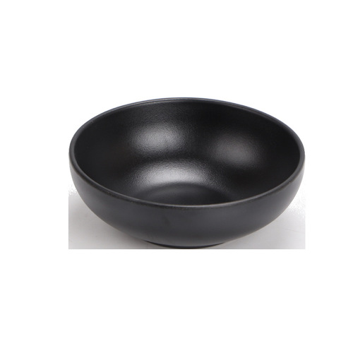 密胺餐具黑色汤碗餐厅商用饭碗日式米饭碗火锅蘸酱塑料碗小汤碗