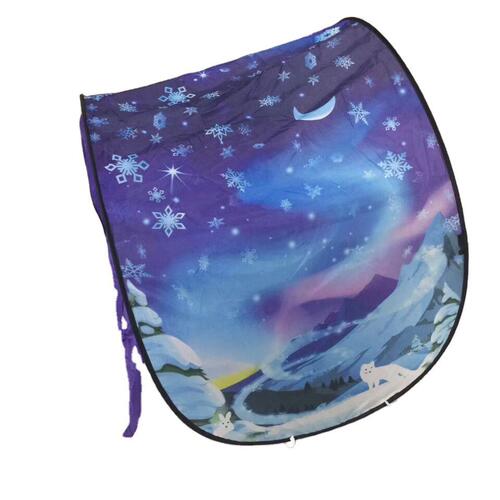 Cross-border children's starry sky dreamy folding tent starry sky dreamy unicorn magic forest indoor bed mosquito net