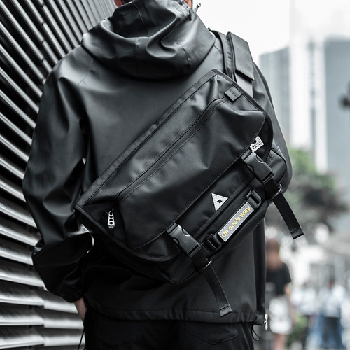Factory direct sales trendy brand crossbody bag tool bag motorcycle bag crossbody bag men's shoulder messenger bag cross-border