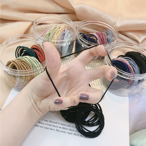 Trendy Instagram-inspired boho-style hair ties for women: elastic hair bands, durable adult rubber bands, and chic headwear accessories