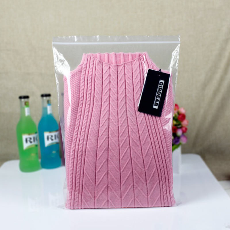 Transparent self-sealing bag large size sealed bag dried beancurd vegetable dried fungus mushroom dried tea plastic packaging plastic bag