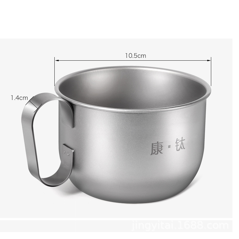 Kangti titanio puro taza de café Oficina de camping deportes taza de titanio puro taza de agua no se oxida saludable taza de titanio puro