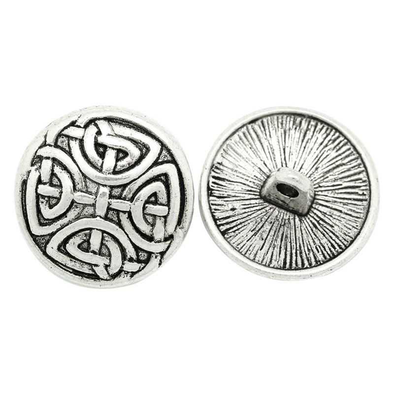 Горячие продажи Древний серебряный Выгравированный узор круглые пуговицы для одежды винтажные пуговицы металлические пуговицы тисненые пуговицы старинное серебро