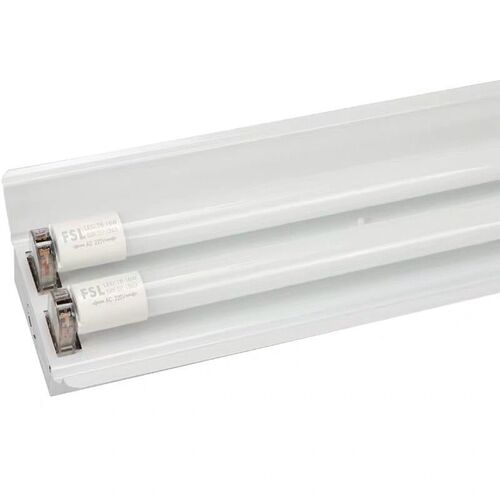 Foshan Lighting T8 Dual Tube Hooded Bracket LED Tube Super Bright Energy Saving Daylight Tube 1.2m Single/Dual Tube Flat Cover