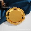 Metal silver -plated mini snack disk snack disk dry fruit plate tried to eat a cup cake disk to display luxury