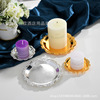 High -end European -style pallet fruit plate hotel household products KTV fruit plate silver alloy candlestick cake plate wholesale