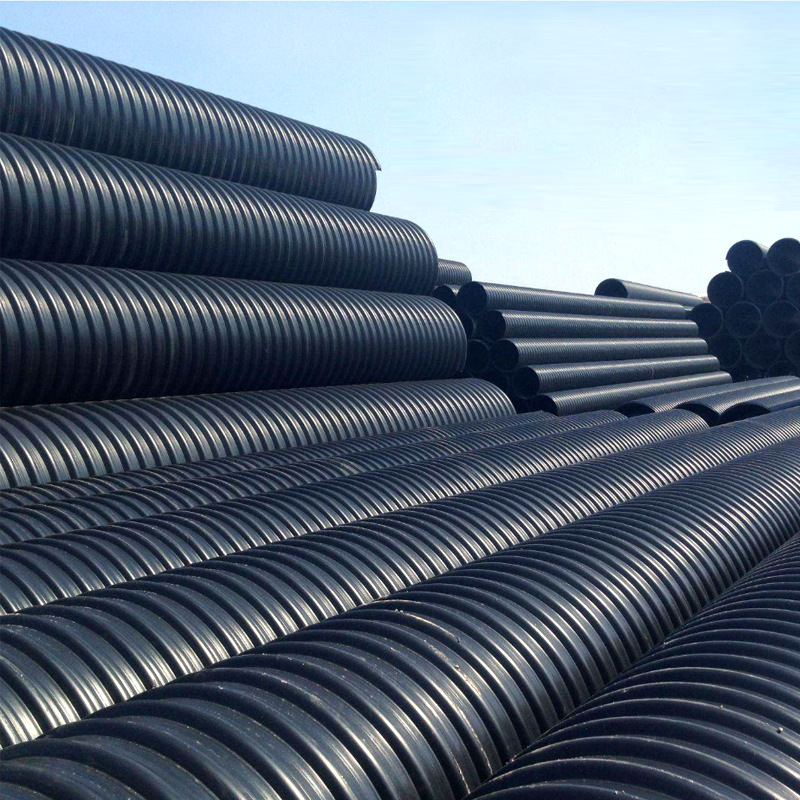 润硕HDPE钢带增强螺旋波纹管大口径排污管污水管厂家供应