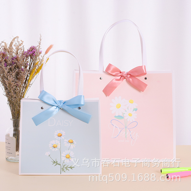 【特价】清新小雏菊系列教师节礼物包装袋 大号礼品袋 现货纸袋子