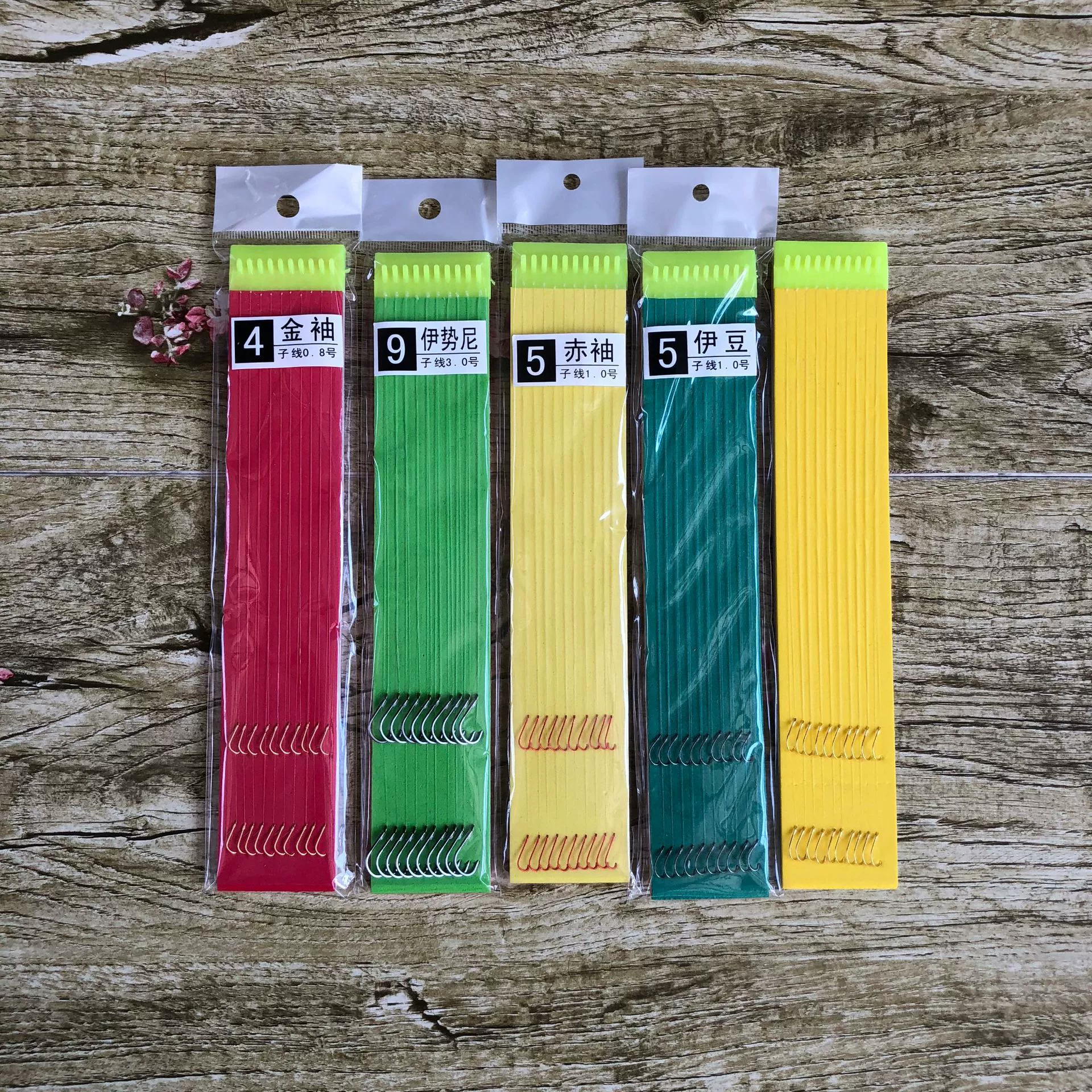 Завязанная поднить двойной крючок чистый ручной галстук 36 см 10 пар пластин Isem Izu с золотым рукавом и черным рукавом рыболовный крючок оптом