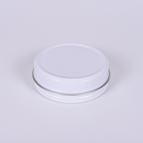 Each unit of aluminum box 5ml-150ml single-sided white threaded metal aluminum box food grade cream sealed aluminum can