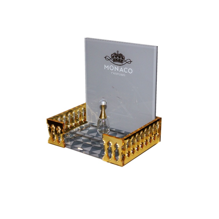 香水展示架 有机玻璃展架 亚克力制品定作 红色展示架