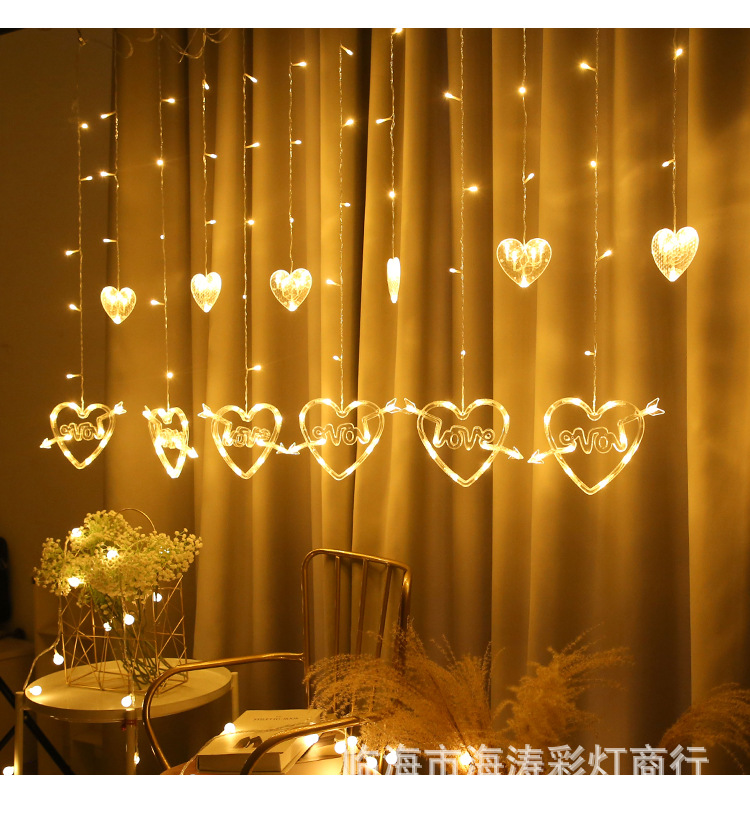 Color cálido a través del corazón