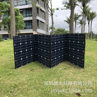 200W solar panel 4 folding portable charging bag sunpower battery board multi-function charger