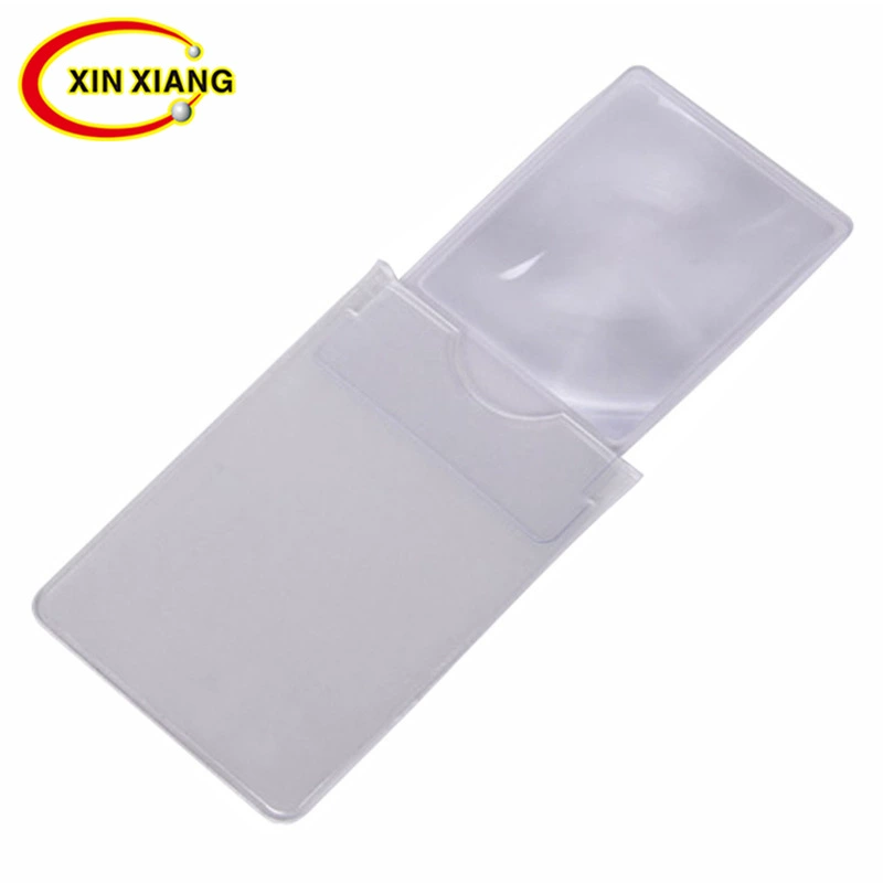 65x90 мм тянуть ультра-тонкие карты закладки ПВХ пластиковые увеличительное стекло Прозрачный держатель карты визитная карточка подарок продвижение подарок