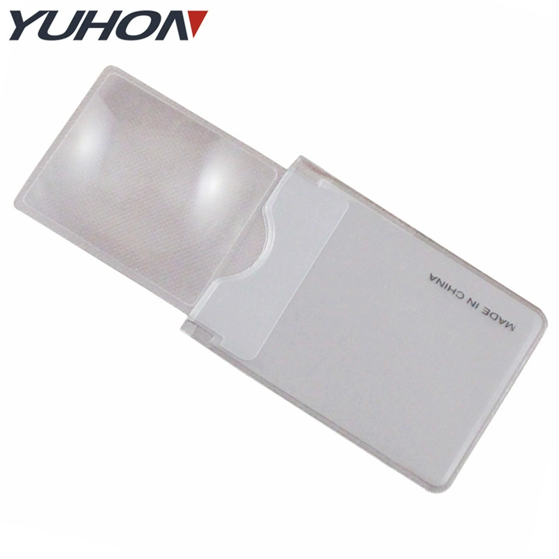 Производители поставляют внешнеторговый экспорт ультратонкий ПВХ 3 раза имя карты типа HD прозрачный пластиковый увеличительный объектив