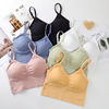 Summer wireless bra, top with cups, bra top, tube top, protective underware, tank top, beautiful back, internet celebrity