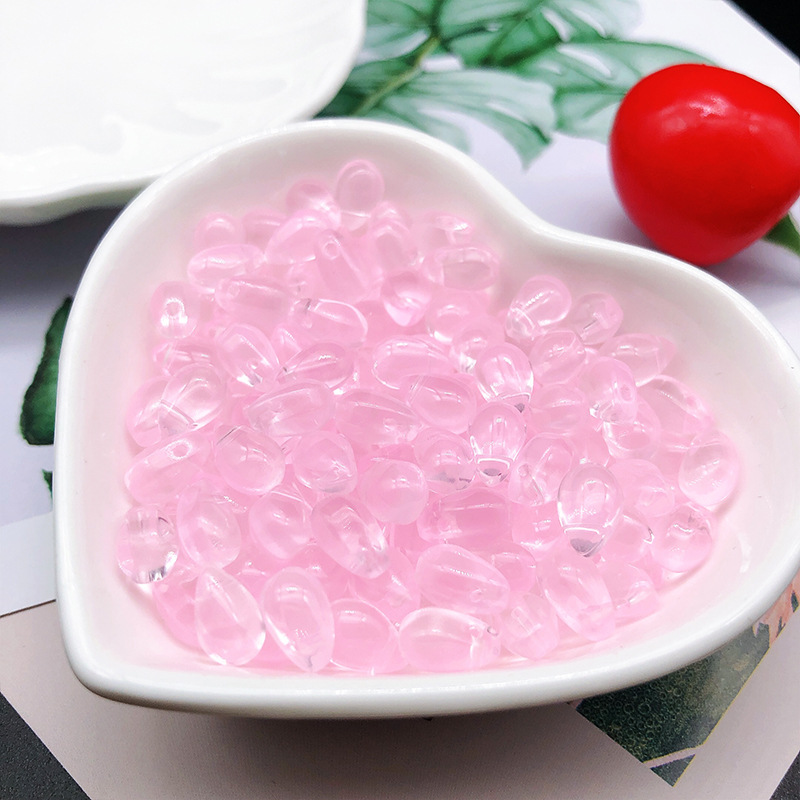 Venta al por mayor checa esmalte agua gota perlas 6*9 gota de agua gradiente pétalo borla colgante hecho a mano DIY horquilla material Accesorios