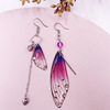 Fresh fashionable brand long earrings with tassels for bride, European style