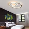 Modern square creative LED ceiling light for bedroom