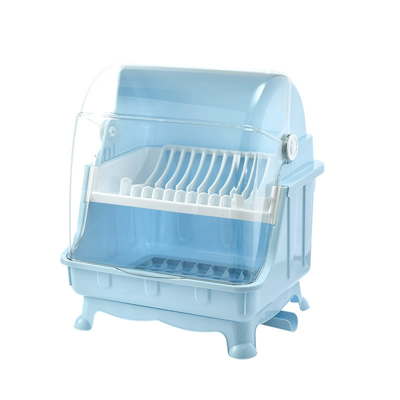 Double-layer big plastic storage box for home use, drying rack, direct factory sales