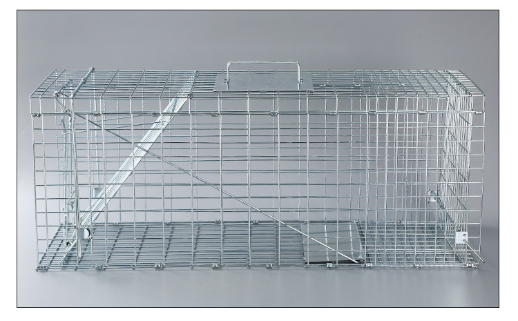 Jaula de gato al por mayor jaula de gato plegable jaula de gato de rescate suministro directo de fábrica gran cantidad de descuento jaula de alambre de acero eléctrico galvanizado en frío