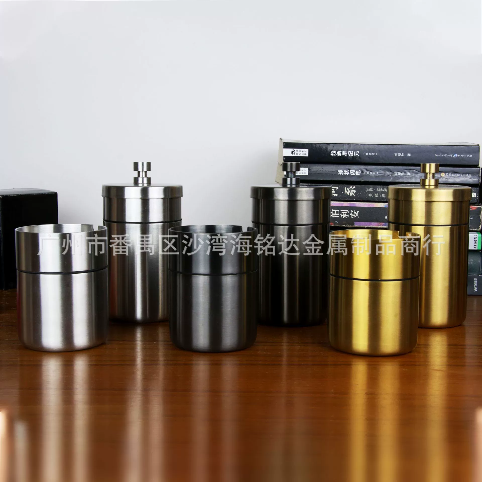 Пепельница из нержавеющей стали 304 Автомобильная пепельница с крышкой Бытовая пепельница