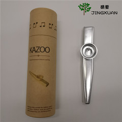 Patterned Paper Tube Packaging Metal Kazoo Cylinder Flute Kazoo Flute Flute Case Musical Instrument Kazoo