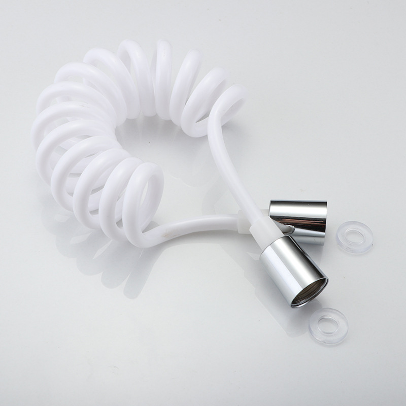 Spray gun leak-proof telephone line Spring tube PU retractable hose explosion-proof large flow women's cleaner bathroom shower tube