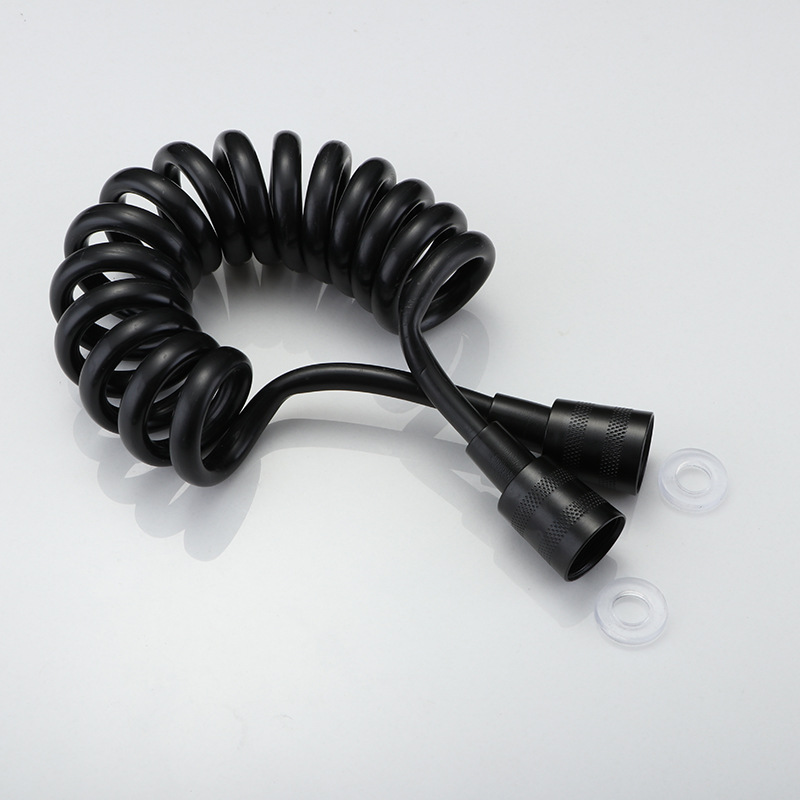 Spray gun leak-proof telephone line Spring tube PU retractable hose explosion-proof large flow women's cleaner bathroom shower tube