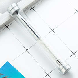 亚克力笔盒圆筒塑料透明水晶包装笔盒签字笔广告笔礼品笔钢笔盒
