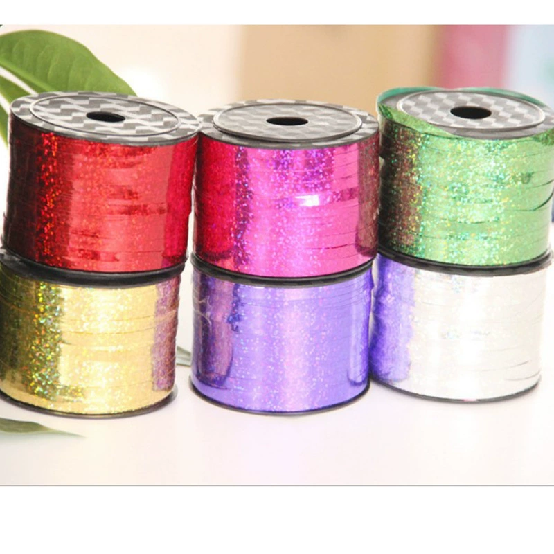 Украшение для вечеринки по случаю дня рождения, украшение для свадебной комнаты, 100 ярдов, лазерная лента для воздушных шаров, галстук-галстук, оптовая продажа