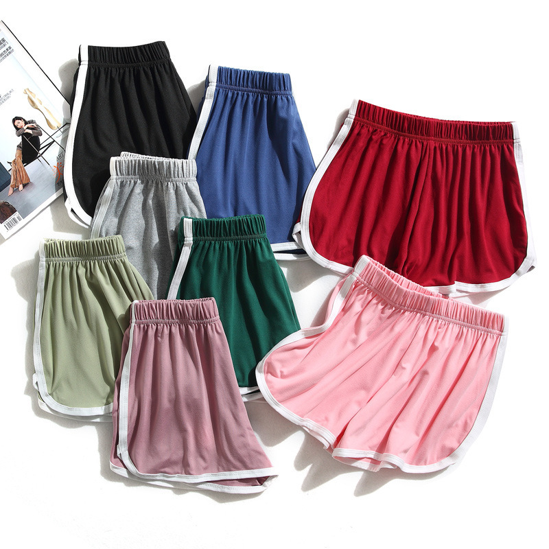 Sports Shorts Women's Summer 2021 Casual Outer Wear Triple Pants Korean Fashion Yoga Beach Pants Candy Color Hot Pants