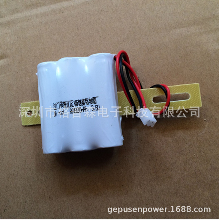 消防应急灯\筒灯\吸顶灯天花灯可充电池组Ni-Cd AA800mAh 3.6V
