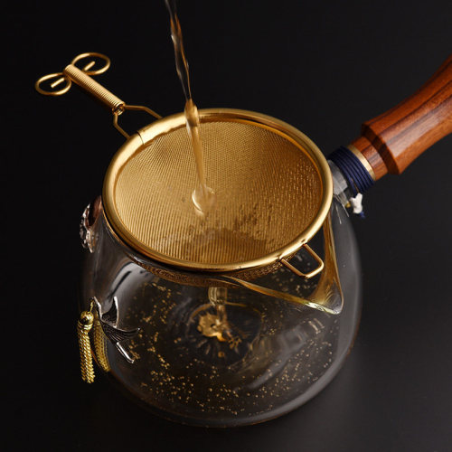 Longyinzhai 304 stainless steel tea strainer filter set Japanese tea strainer funnel Kungfu tea set tea ceremony accessories
