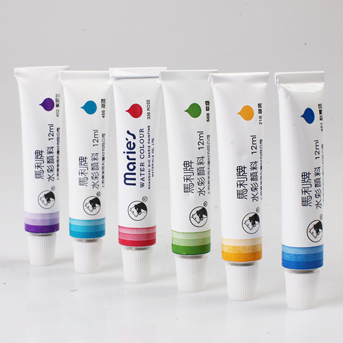 Marley 21 single watercolor pigment 36 colors 12ml supplementary watercolor monochrome pigment children's hand-painted painting