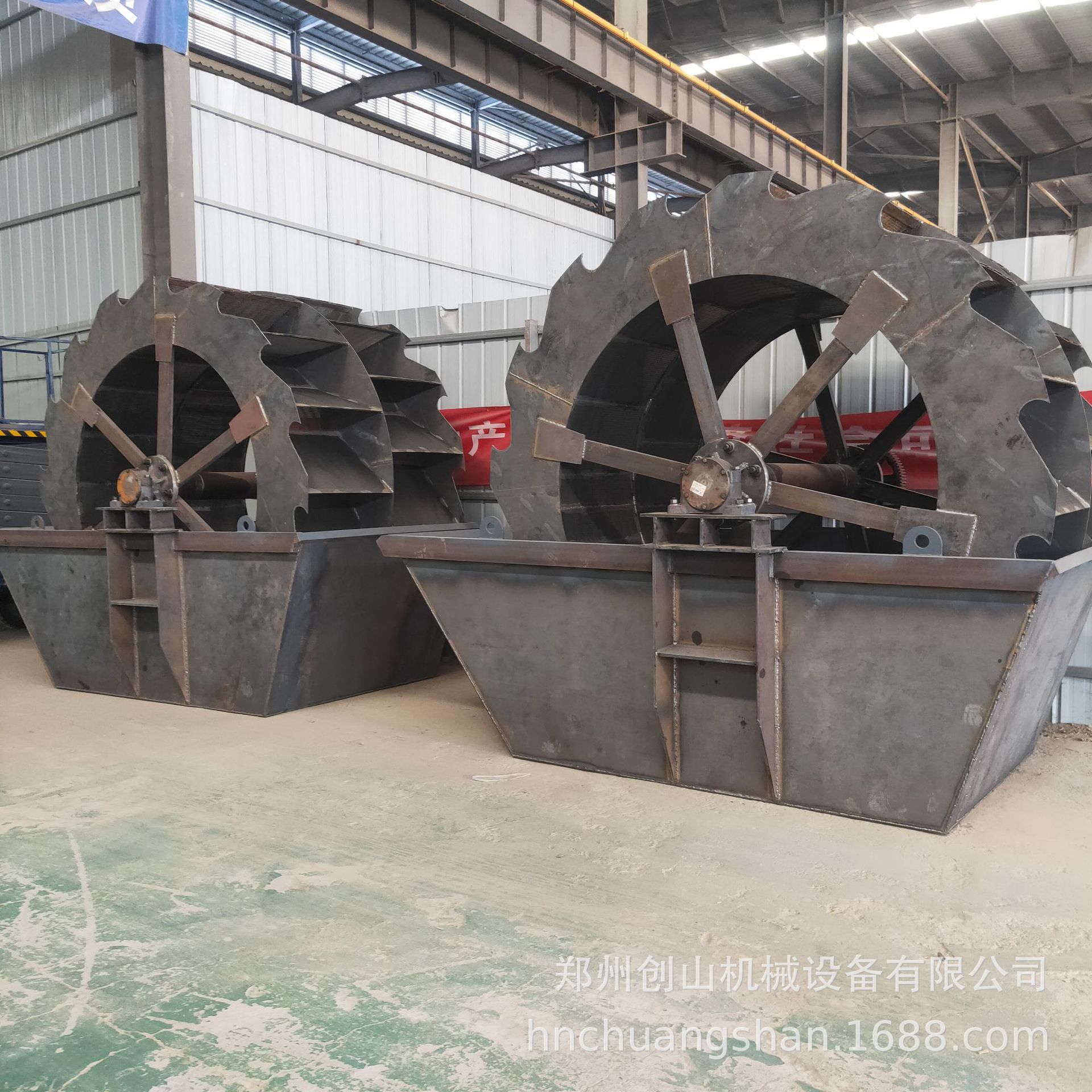 现货洗砂细沙一体机 供应水轮洗沙机轮斗洗沙机 双轮斗洗砂机现场