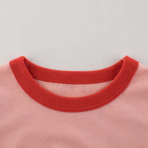 27home Korean version of children's clothing 2024 summer girls short-sleeved T-shirt children's clothing manufacturer direct sales one piece drop shipping